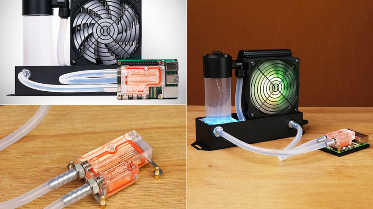 Raspberry Pi Water Cooling Kit is weird, cute, and probably