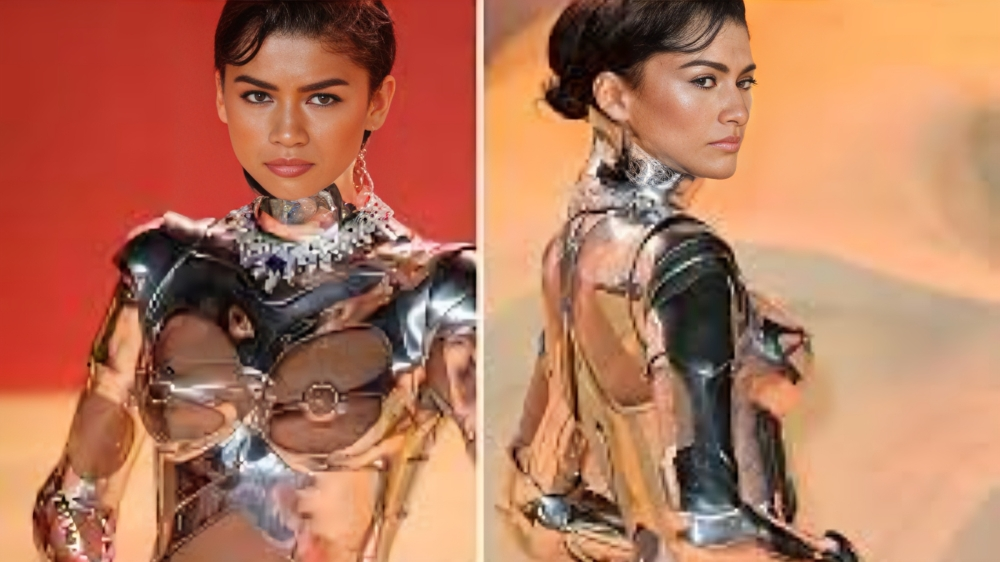 Zendaya's Stunning See-Through Robot Couture